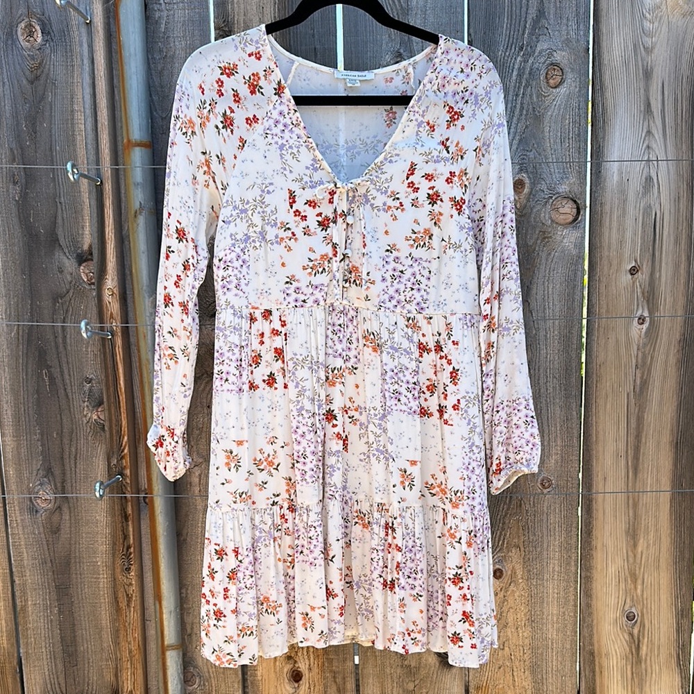 American Eagle Outfitters Floral V-Neck Dress
